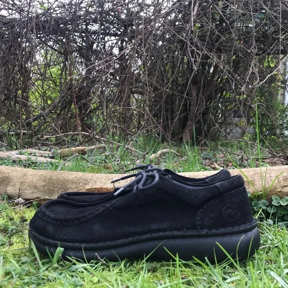 Birkenstock Black Leather Suede Pasadena Moccasin Size 8 - Picture 7 of 12